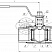 Кран цельносварной полнопроходной муфтовый Dn15 Pn10 12Х18Н10Т 10нж9пм