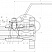 Кран шаровой разборный трехсоставной фланцевый Dn20 Pn160 09Г2С 11лс45п