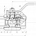 Кран шаровой разборный трехсоставной муфтовый Dn32 Pn160 09Г2С 11лс45п